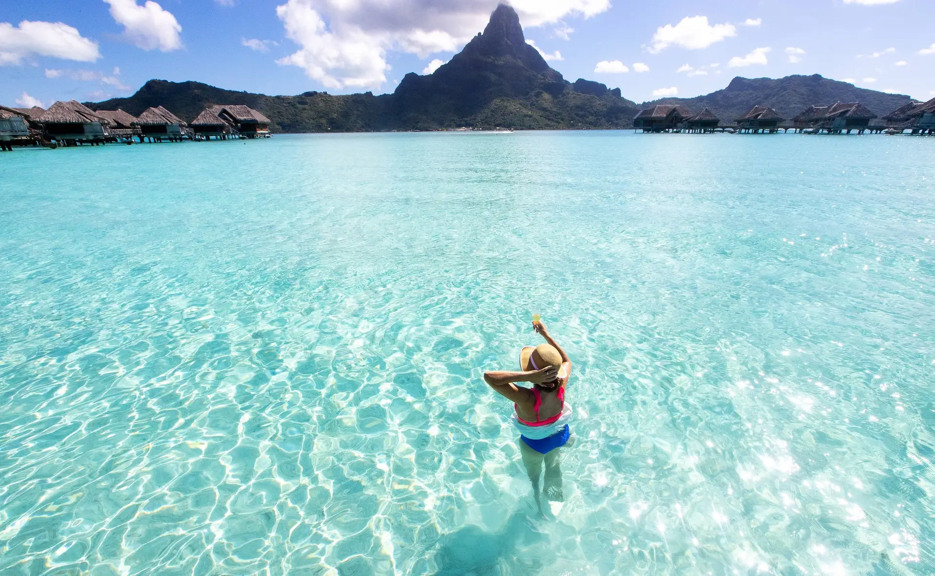 Mount Otemanu and Bora Bora lagoon